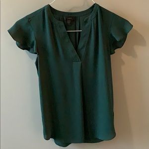 J crew flutter sleeve blouse size 00